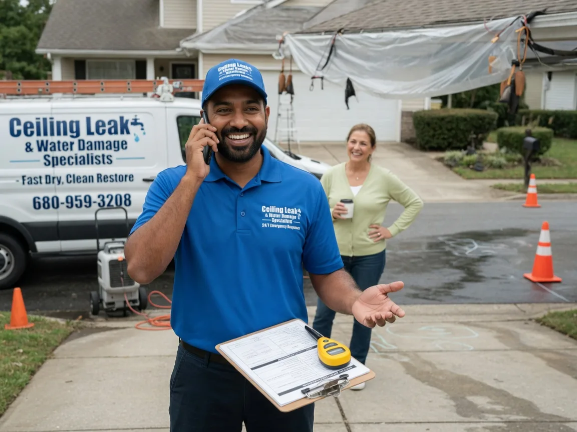 Ceiling Leak Cleanup Spencer, VA FAQs